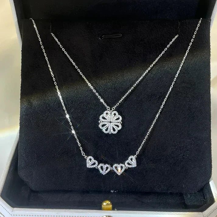 COLLIER COEUR TRÉFLE MAGÉTIQUE - My Store