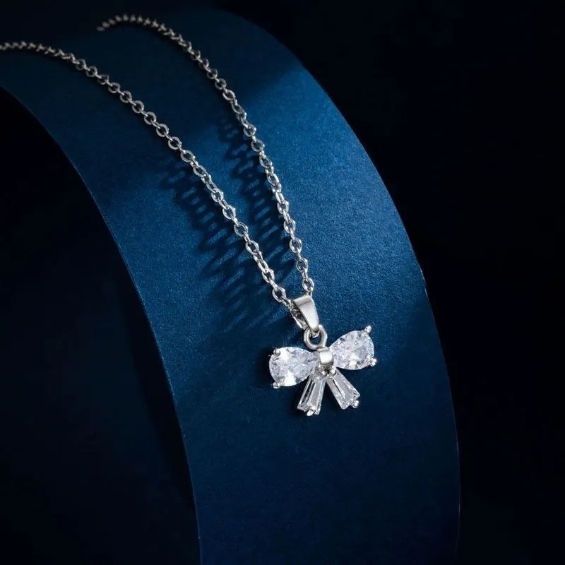 COLLIER NŒUD BRILLANT MINIATURE
